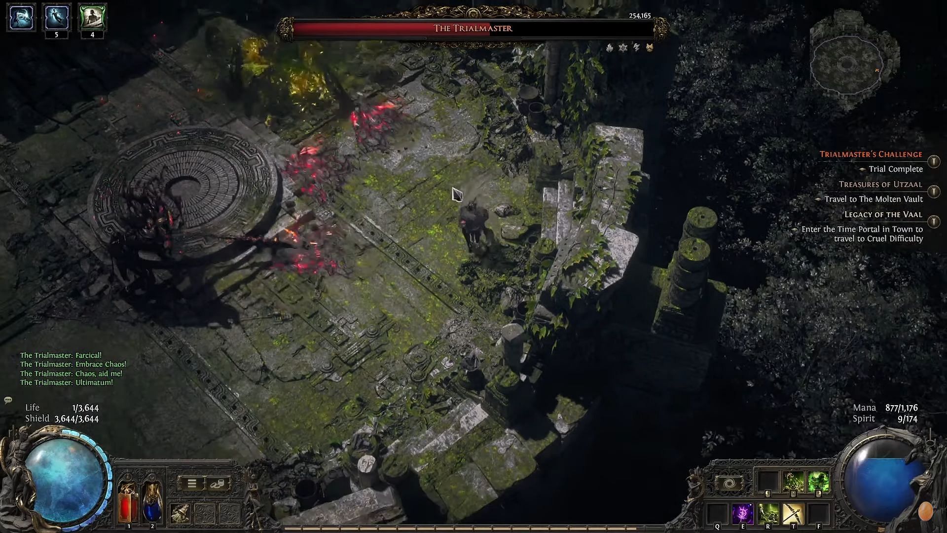 Time Stop (Image via YouTube @Rane501 || Grinding Gear Games)
